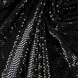 Lycra Tissu Sequin Pois Noir - Ribes y Casals