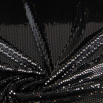 Lycra Tissu Sequin Pois Noir - Ribes y Casals