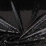 Lycra Tissu Sequin Pois Noir - Ribes y Casals
