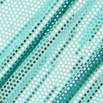 Tissu Lycra Sequin Pois Vert d&#39;Eau - Ribes y Casals