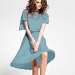 Tissu Lyocell Bleu Baltique - Ribes y Casals