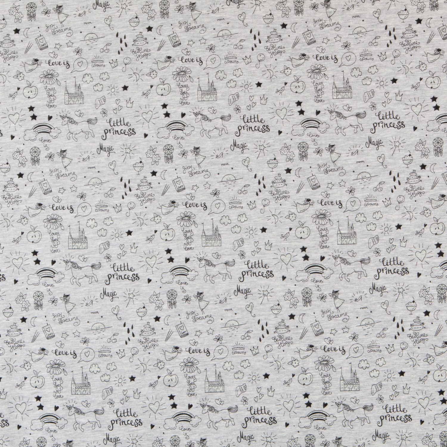 Tissu Magique Princesse Gris - Ribes y Casals