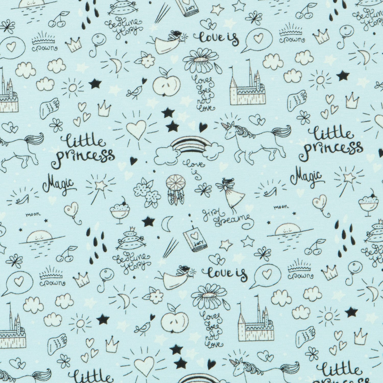 Tissu Magique Princesse Vert - Ribes y Casals