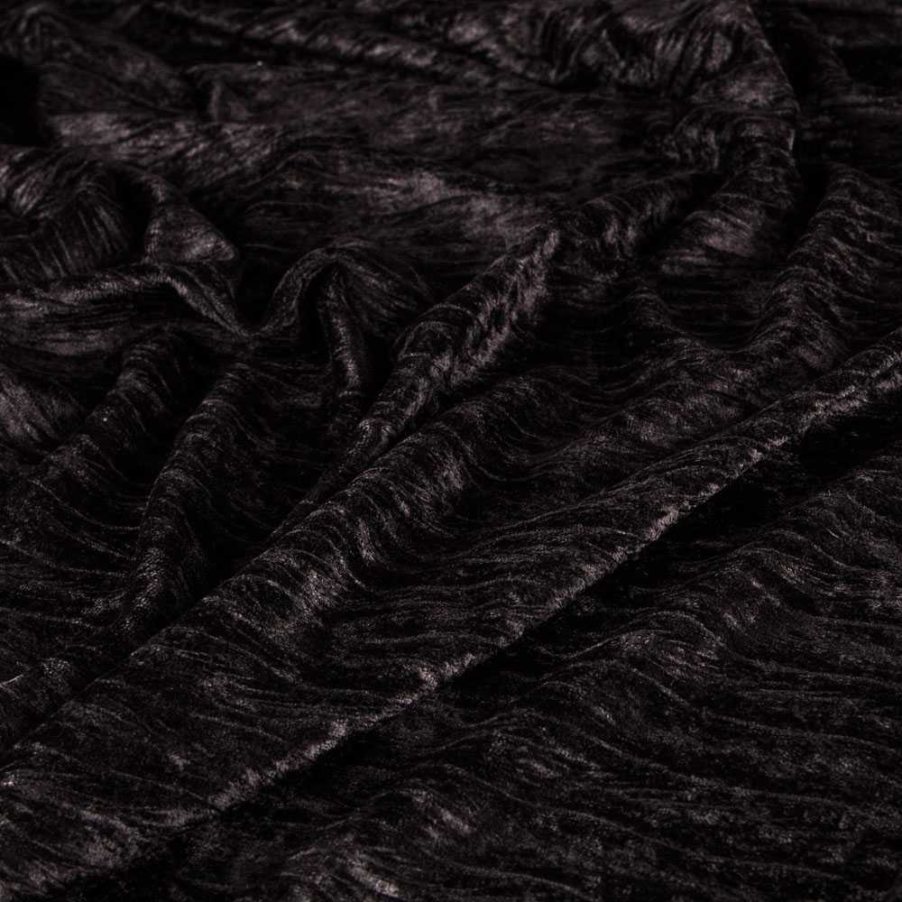 Tissu Brocart Martelé Noir - Ribes y Casals