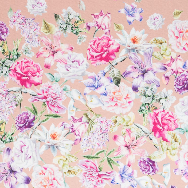 Tela Mikado Cenefa Salmón - Ribes y Casals