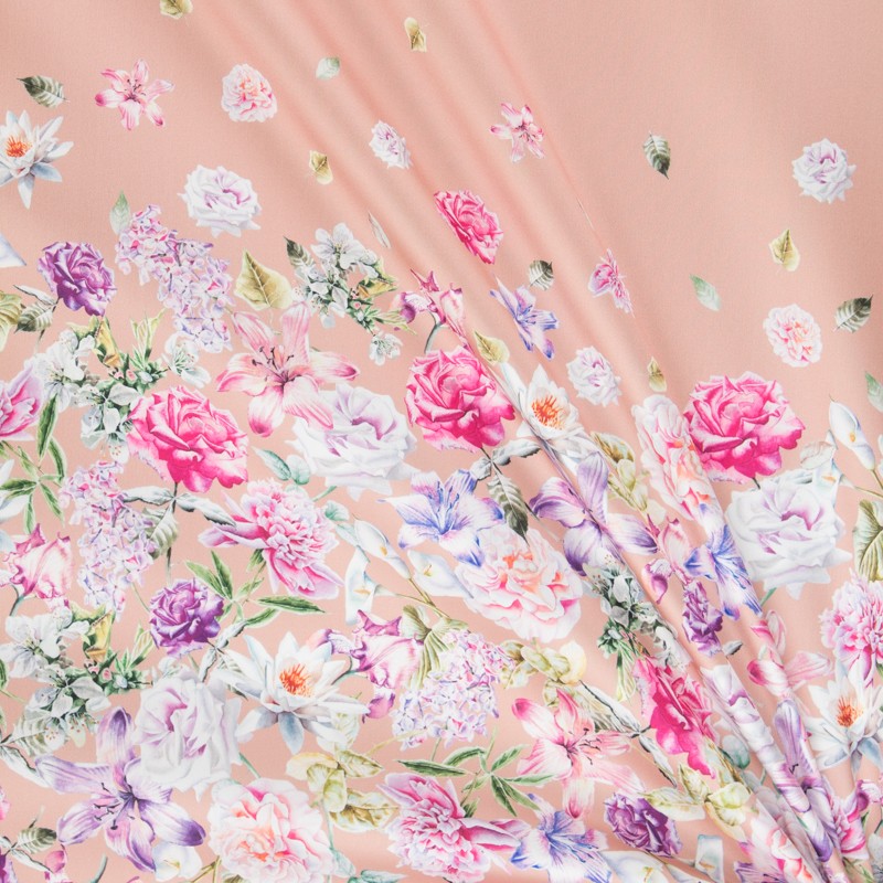 Tela Mikado Cenefa Salmón - Ribes y Casals