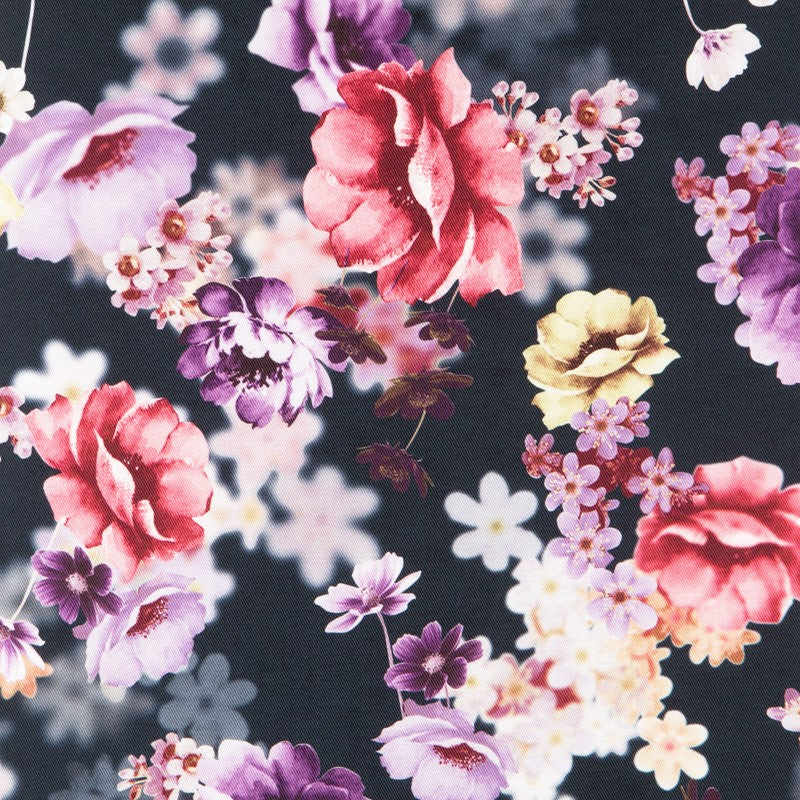 Tissu Mikado Erbil Noir - Ribes y Casals