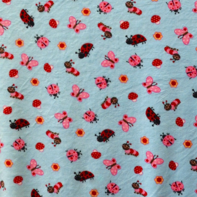 Minky Insectes Bleu - Ribes y Casals