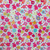 Tissu Minky Double Fleurs Multicolor - Ribes y Casals