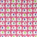 Tissu Minky Elephants Rose - Ribes y Casals