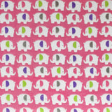Tissu Minky Elephants Rose - Ribes y Casals