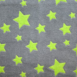 Tissu Minky Étoiles Pistache - Ribes y Casals