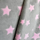 Tissu Minky Étoiles Rose - Ribes y Casals