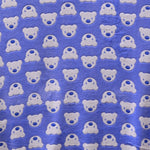 Minky Ours Fond Bleu - Ribes y Casals