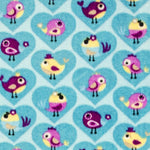Minky Oiseaux Turquoise - Ribes y Casals