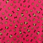 Minky Chiens Fuchsia - Ribes y Casals