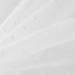 Retal Tela Organza Plumeti Bordado Blanco Natural 120x160 cm - Ribes y Casals