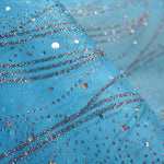 Organza Paillettes Bleu Celeste - Ribes y Casals