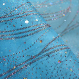 Organza Paillettes Bleu Celeste - Ribes y Casals