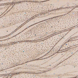 Organza Paillettes Marron - Ribes y Casals