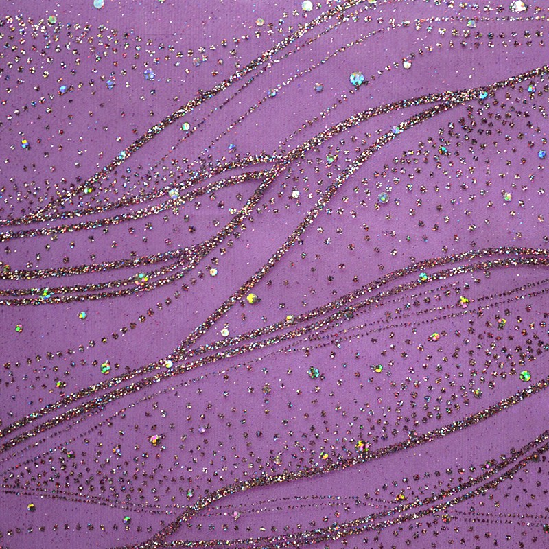 Organza Paillettes Pourpre - Ribes y Casals