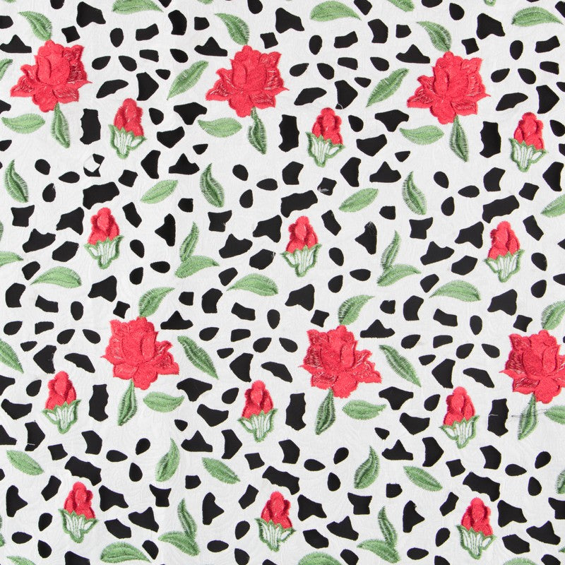 Tissu Otoman Ajouré Blanc - Ribes y Casals