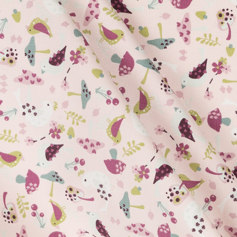 Tissu Velours Coton Mountain Rose - Ribes y Casals