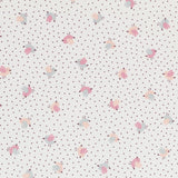 Tissu Velours Coton Poussins Écru - Ribes y Casals