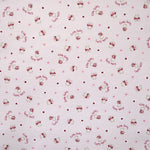 Tissu Piqué Imprimé Oursons Rose Bebé - Ribes y Casals