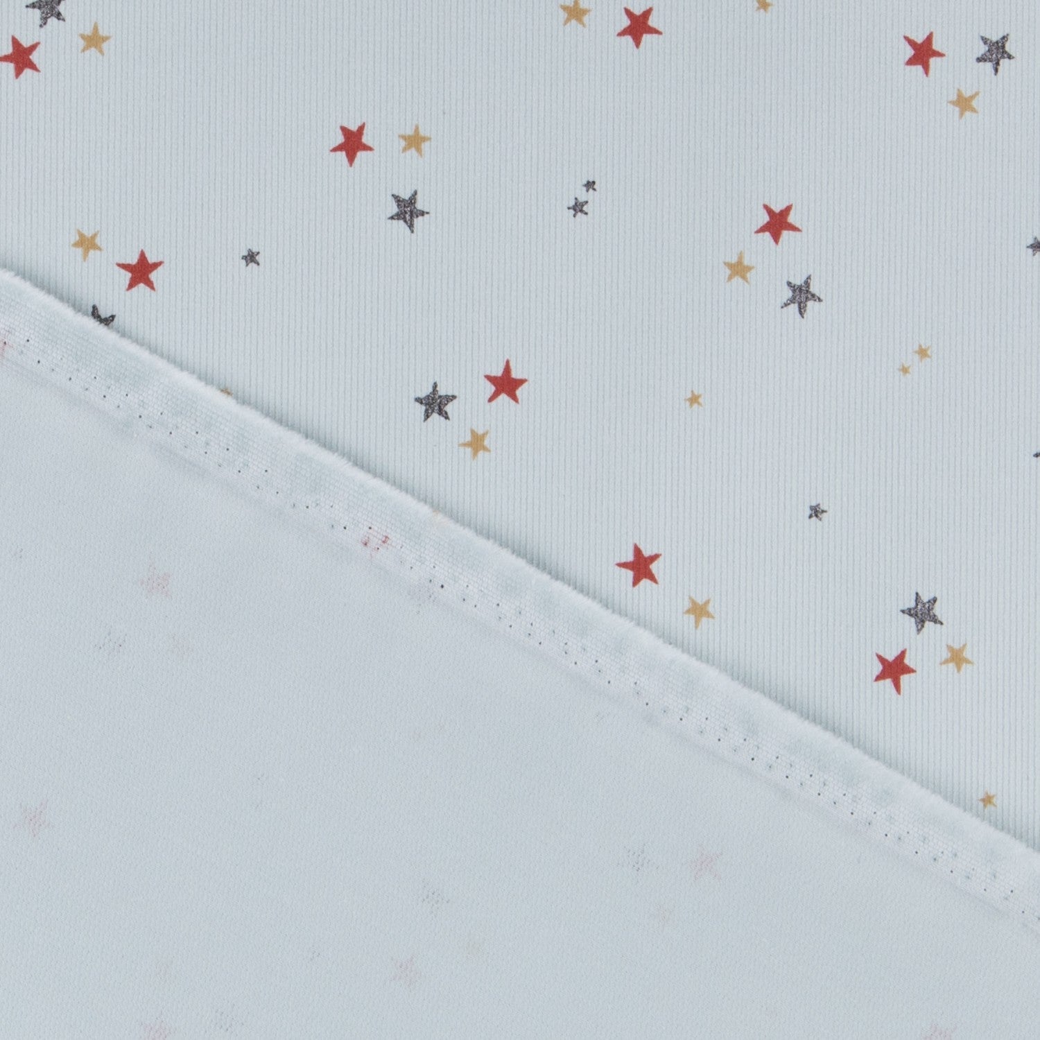 Panne de Velours Étoiles Vert Menthe - Ribes y Casals