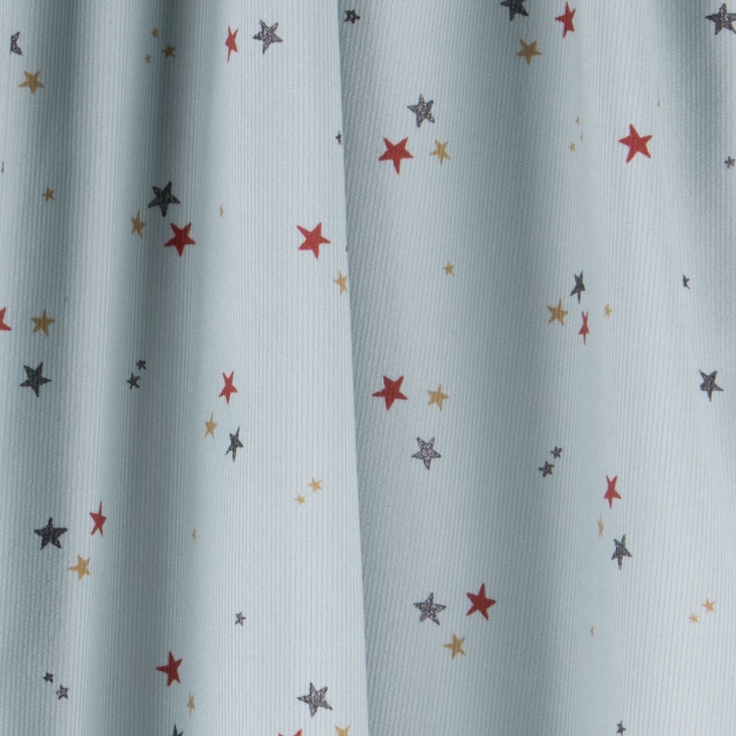 Panne de Velours Étoiles Vert Menthe - Ribes y Casals