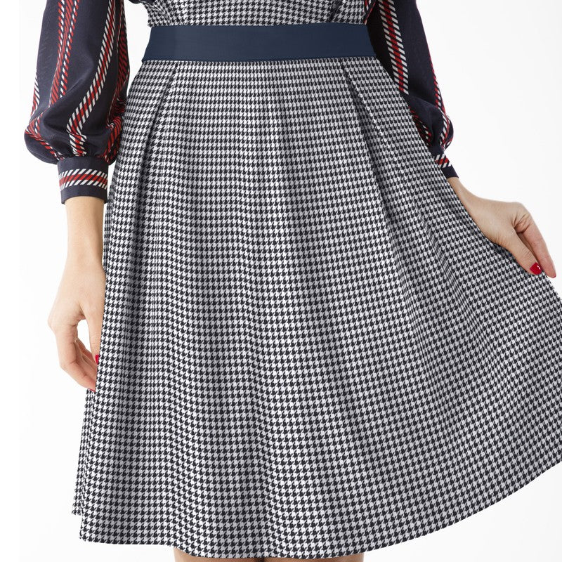 Tissu Pied de Poule Mini Noir - Ribes y Casals