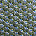 Tissu Patchwork Éventail Vert - Ribes y Casals