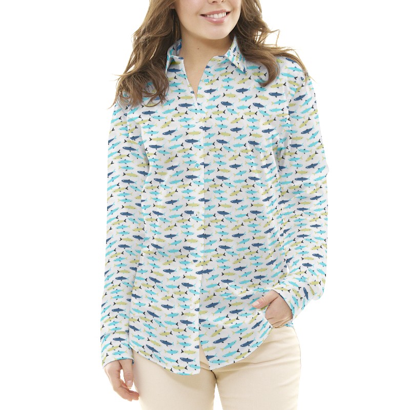 Tissu Patchwork Aquarium Bleu Vert - Ribes y Casals