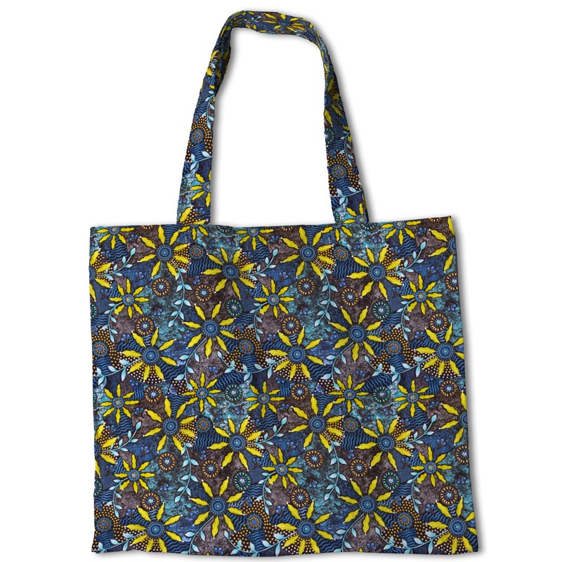 Tissu Patchwork Africain Bleu - Ribes y Casals