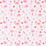 Tissu Patchwork Baleines Fuschia - Ribes y Casals
