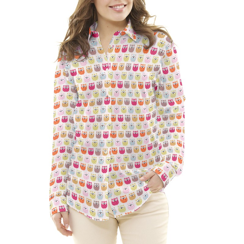 Tissu Patchwork Hiboux Multicolor - Ribes y Casals