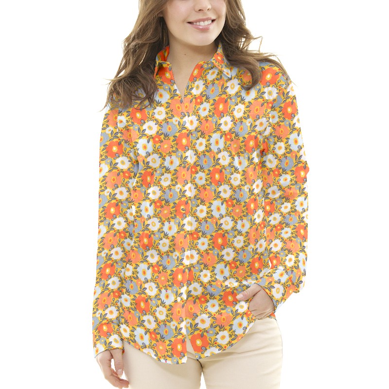 Tissu Patchwork Camille Ocre - Ribes y Casals