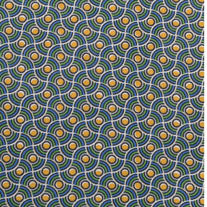 Tissu Patchwork Cercles Jaune - Ribes y Casals
