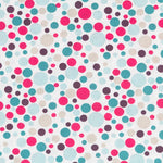 Tissu Patchwork Cercles Fuchsia - Ribes y Casals