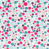 Tissu Patchwork Cercles Fuchsia - Ribes y Casals