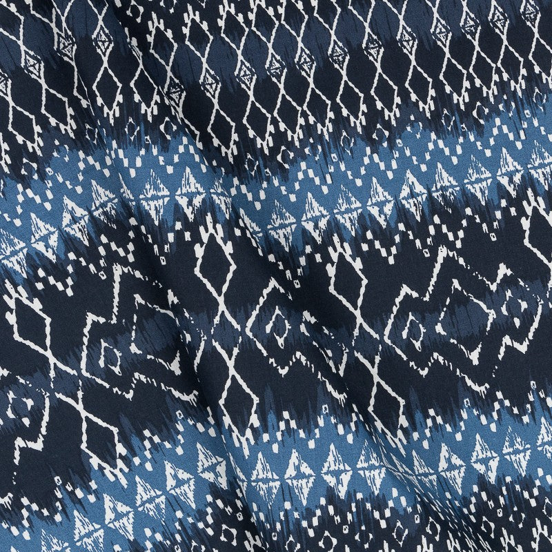 Tissu Patchwork Ethnique Bleu - Ribes y Casals