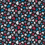 Tissu Patchwork Gorjuss Coeur Noir - Ribes y Casals