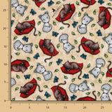 Tissu Patchwork Gorjuss Chatons Beige - Ribes y Casals