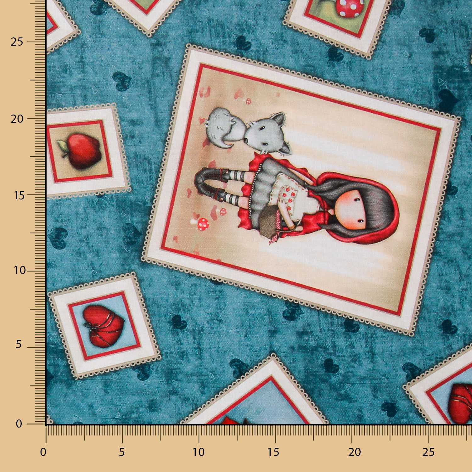 Tissu Patchwork Gorjuss My Story Aquamarine - Ribes y Casals