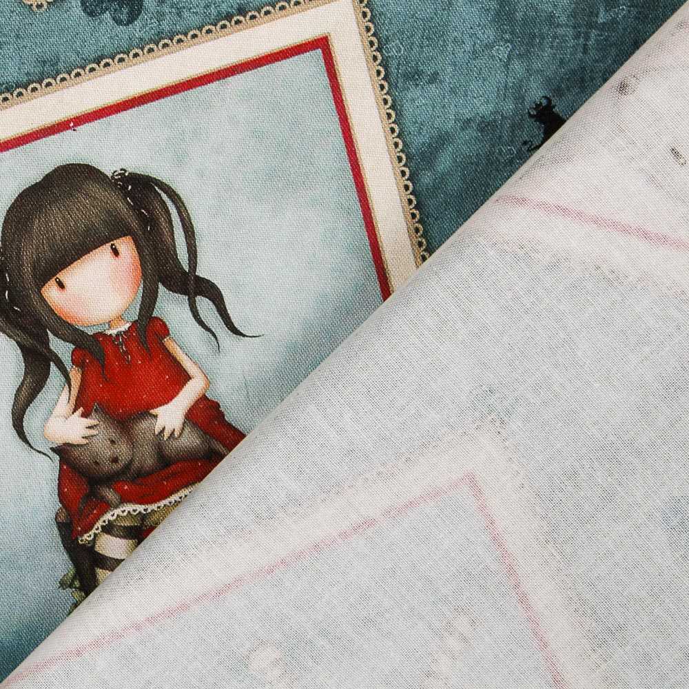 Tissu Patchwork Gorjuss My Story Aquamarine - Ribes y Casals