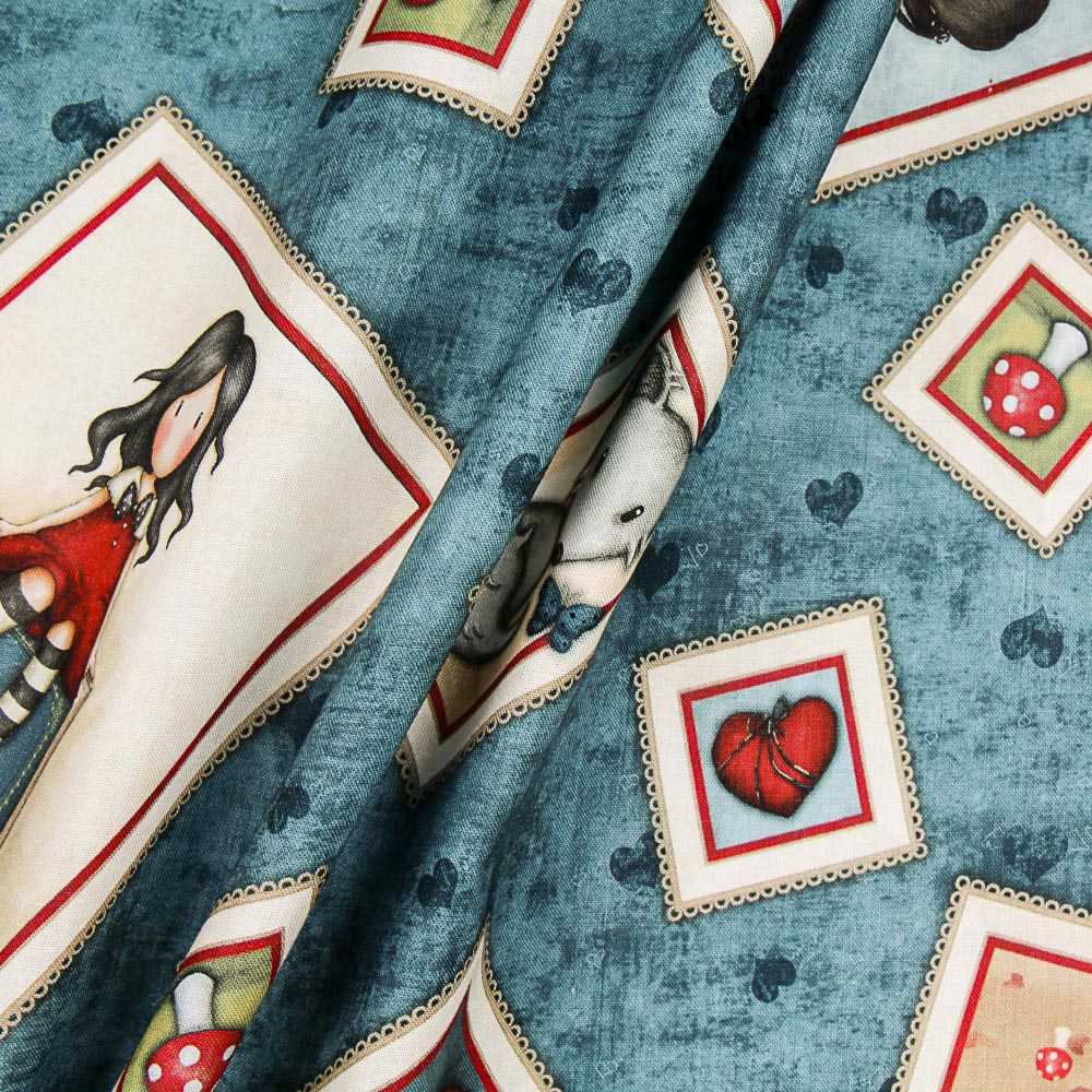 Tissu Patchwork Gorjuss My Story Aquamarine - Ribes y Casals