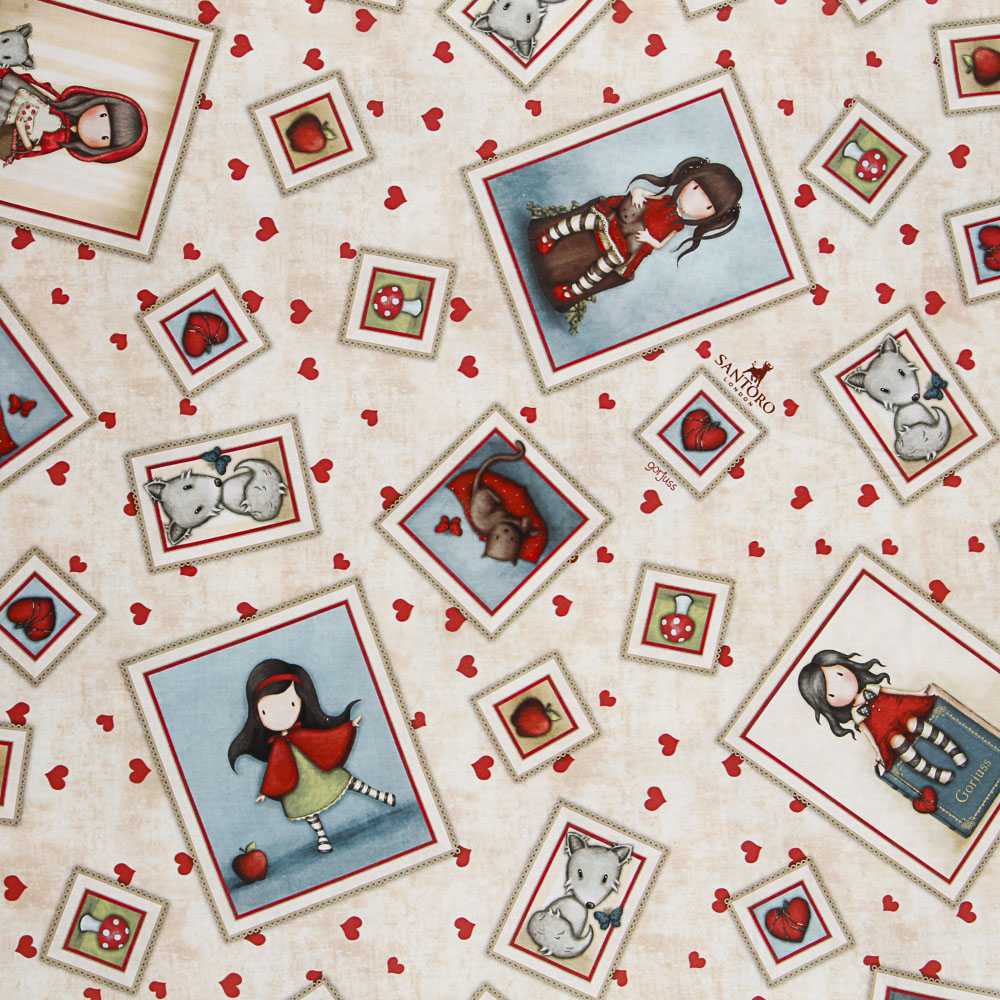 Tissu Patchwork Gorjuss My Story Écru - Ribes y Casals