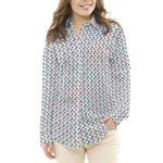 Tissu Patchwork Gouttes Brique Bleu - Ribes y Casals