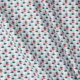 Tissu Patchwork Gouttes Brique Bleu - Ribes y Casals